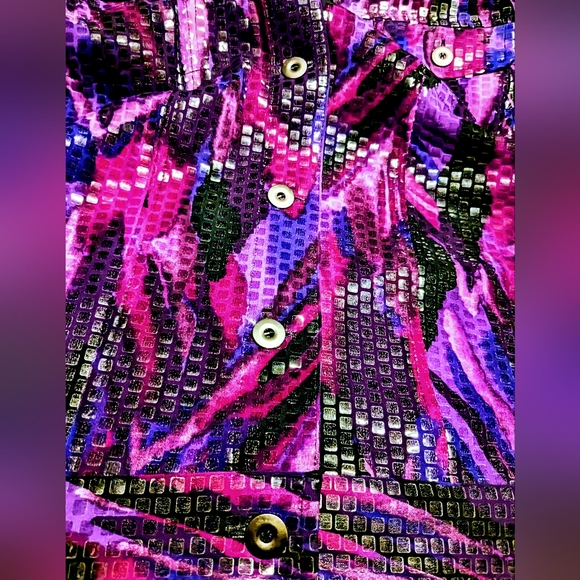 Notations, NWOT, Women's, Button Front, Lightweight, Shimmering Shacket, Size 3X - Picture 6 of 10